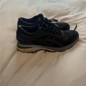 ASICS Black and Blue Athletic Shoes